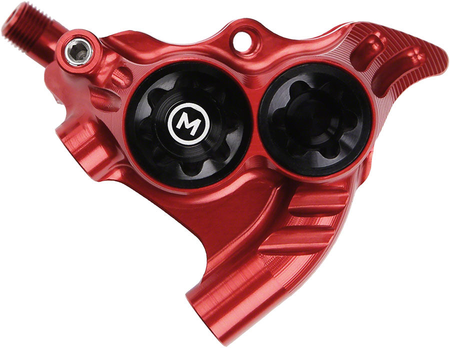 Hope RX4+ Disc Brake Caliper - Rear Flat Mount Direct +20mm Mineral Oil Type Red