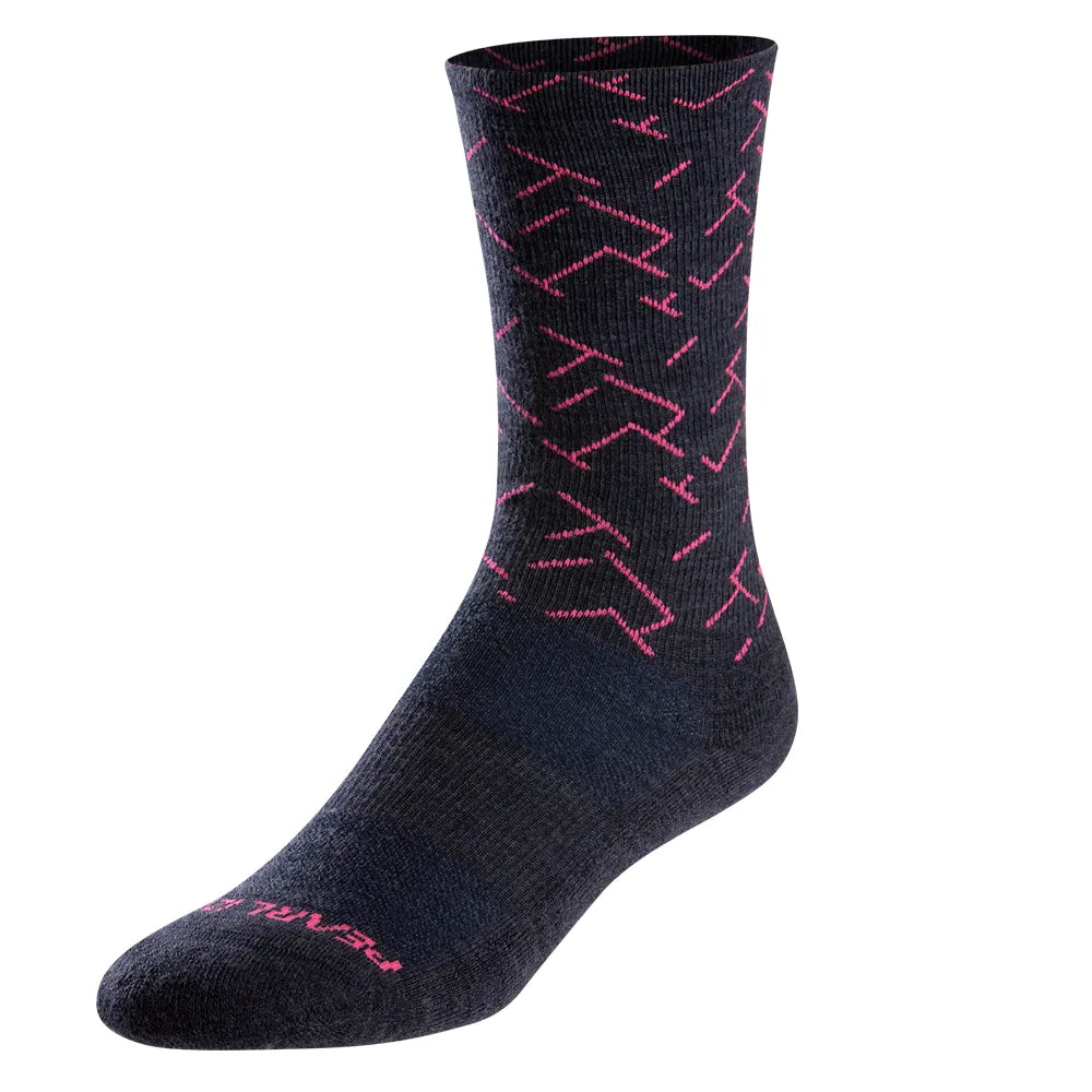 Merino Thermal Socks - NAVY SASHIKO FADE / M
