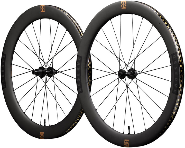 Reserve Wheels Reserve 57/64 Turbulent Aero Wheelset - 700 12 x 100/12 x 142 Center-Lock XDR Carbon DT240