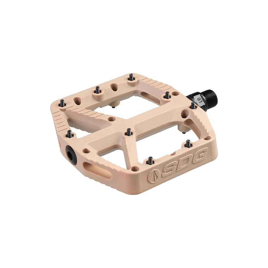 SDG Components Comp Platform Pedals Body: Composite Spindle: Cr-Mo 9/16'' Beige Pair