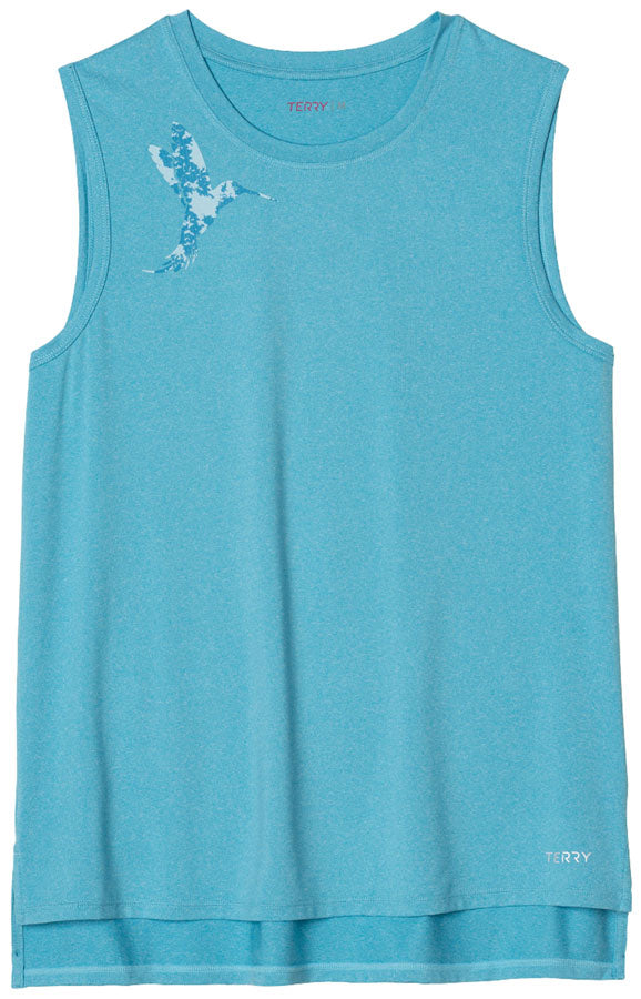 Terry Tech Tank - Horizon Blue Hummingbird Large