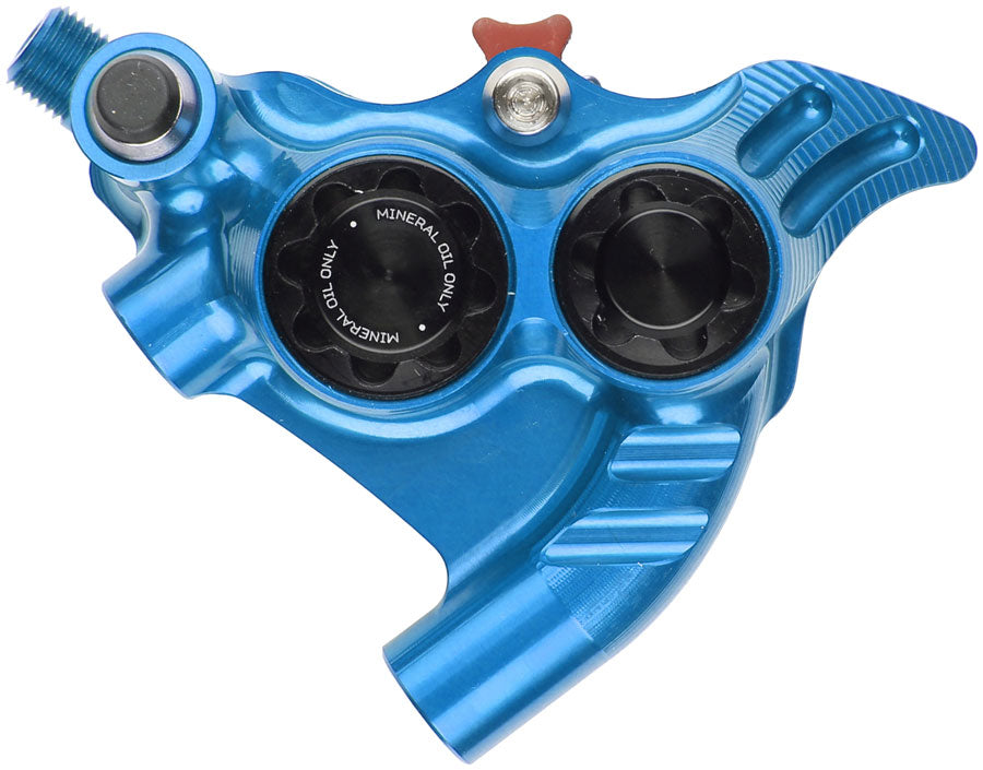 Hope RX4+ SL Disc Brake Caliper - Rear Flat Mount Direct +20mm Mineral Oil Type Blue