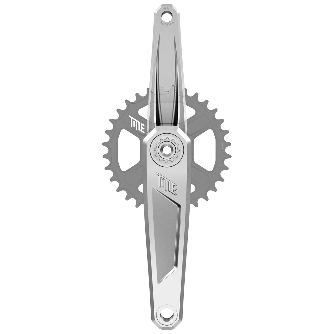 Title CR1 Crankarm Pair(No Spindle) 160mm Chrome