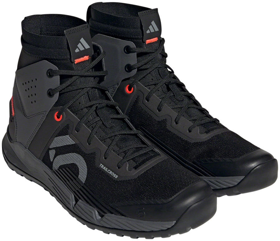Five Ten Trailcross Mid Pro Flat Shoes - Men's Core BLK/Gray Two/Solar Red 10