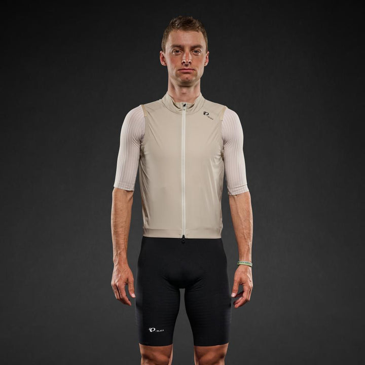 Men's Pi PRO/BLACK Wind Vest - FEATHER GREY / XS