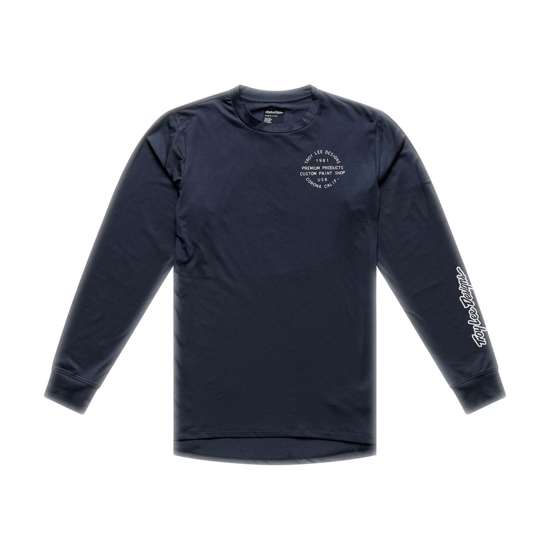 Ruckus Ride LS Tee Pressed Carbon - CARBON / SM