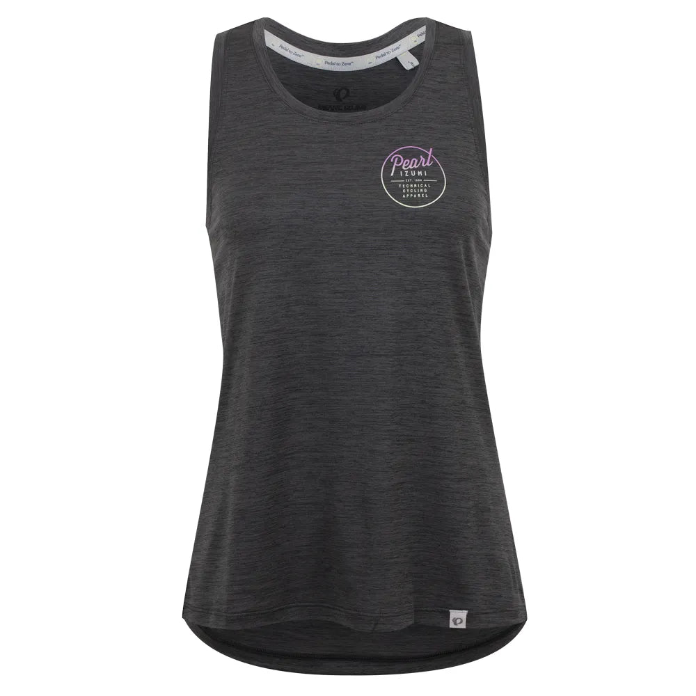 Women's Transfer Tech Tank - BLACK HEATHER GEAR FOR GOOD / XS