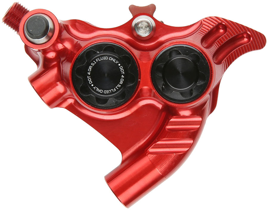 Hope RX4+ SL Disc Brake Caliper - Rear Flat Mount Direct +20mm DOT Type Red