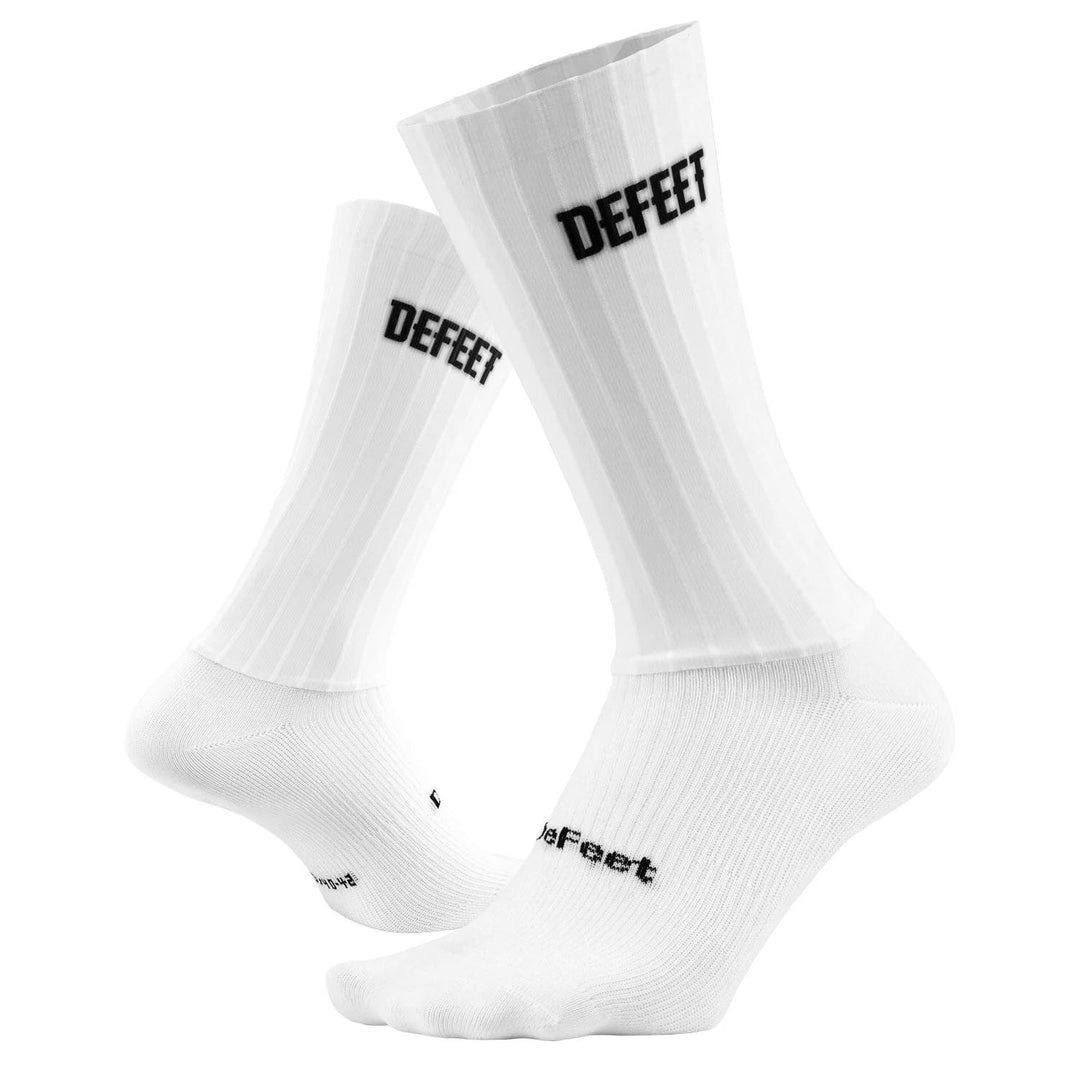 DeFeet Evo Jet 6.75" Socks 9.5-11.5 Large White