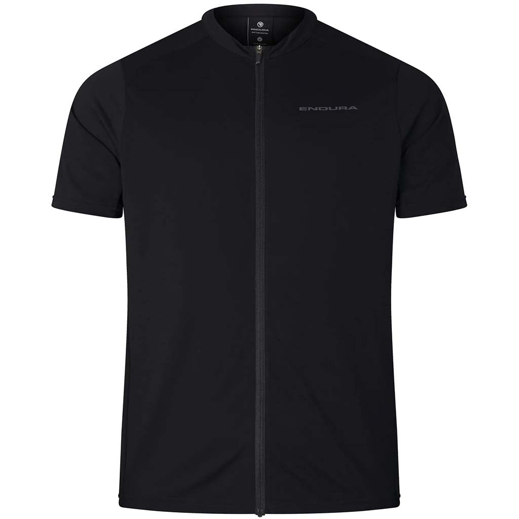 Endura Loop S/S Zipped Jersey Medium  Black 