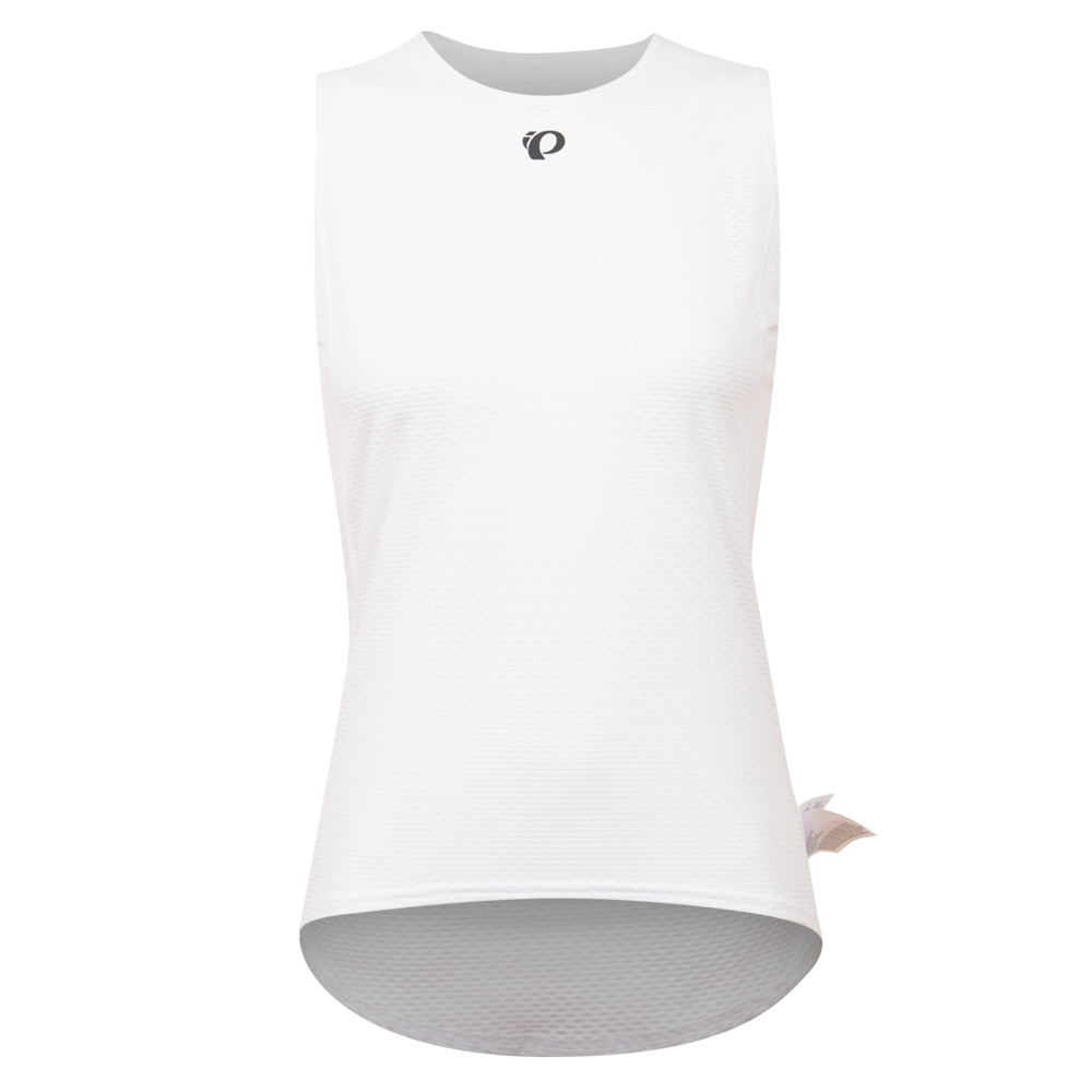 Women's Transfer Mesh Tank Top Baselayer - WHITE / S
