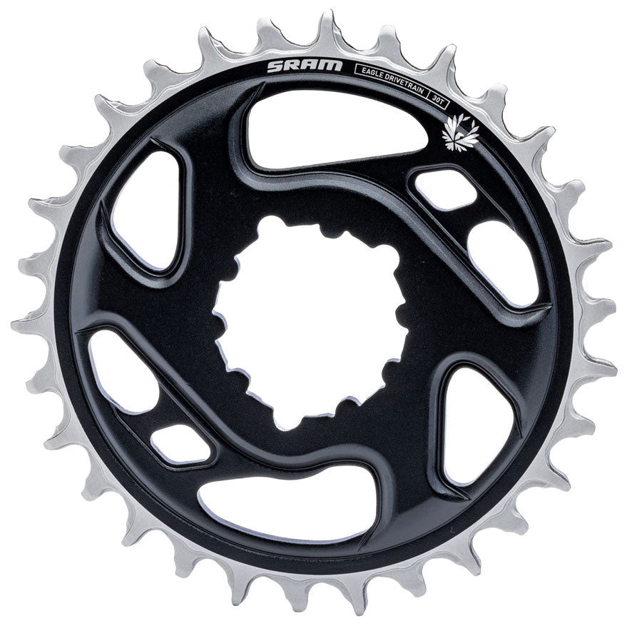 SRAM X-Sync 2 Eagle Direct Mount Chainring - 30t 12-Speed 3-Bolt Direct Mount 3mm Offset Aluminum BLK