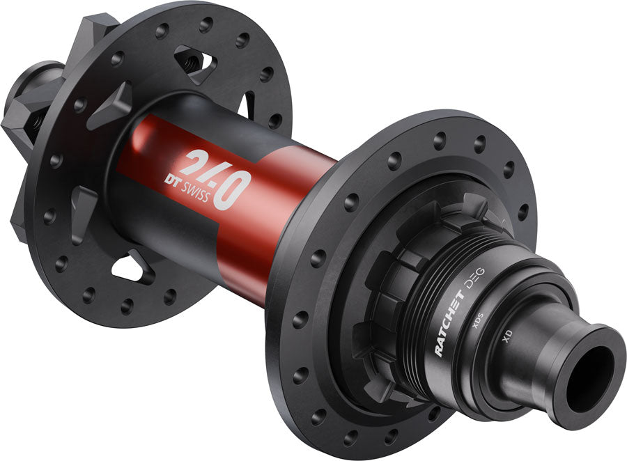 DT Swiss 240 DEG Rear Hub - 12 x 157mm 6-Bolt XD Slim BLK/Red 32H DEG 90 DF