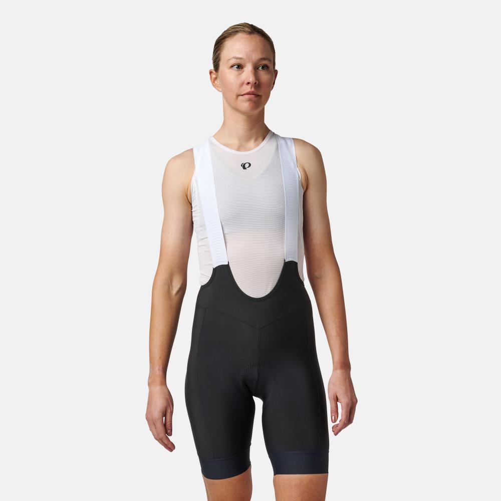 Women's PI/Red Bib Shorts - BLACK / XS