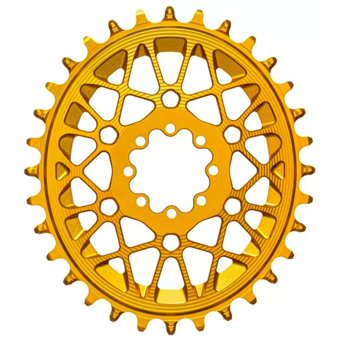 absoluteBLACK Oval SRAM T-Type DM 8-Hole Boost Chainring 28T Gold
