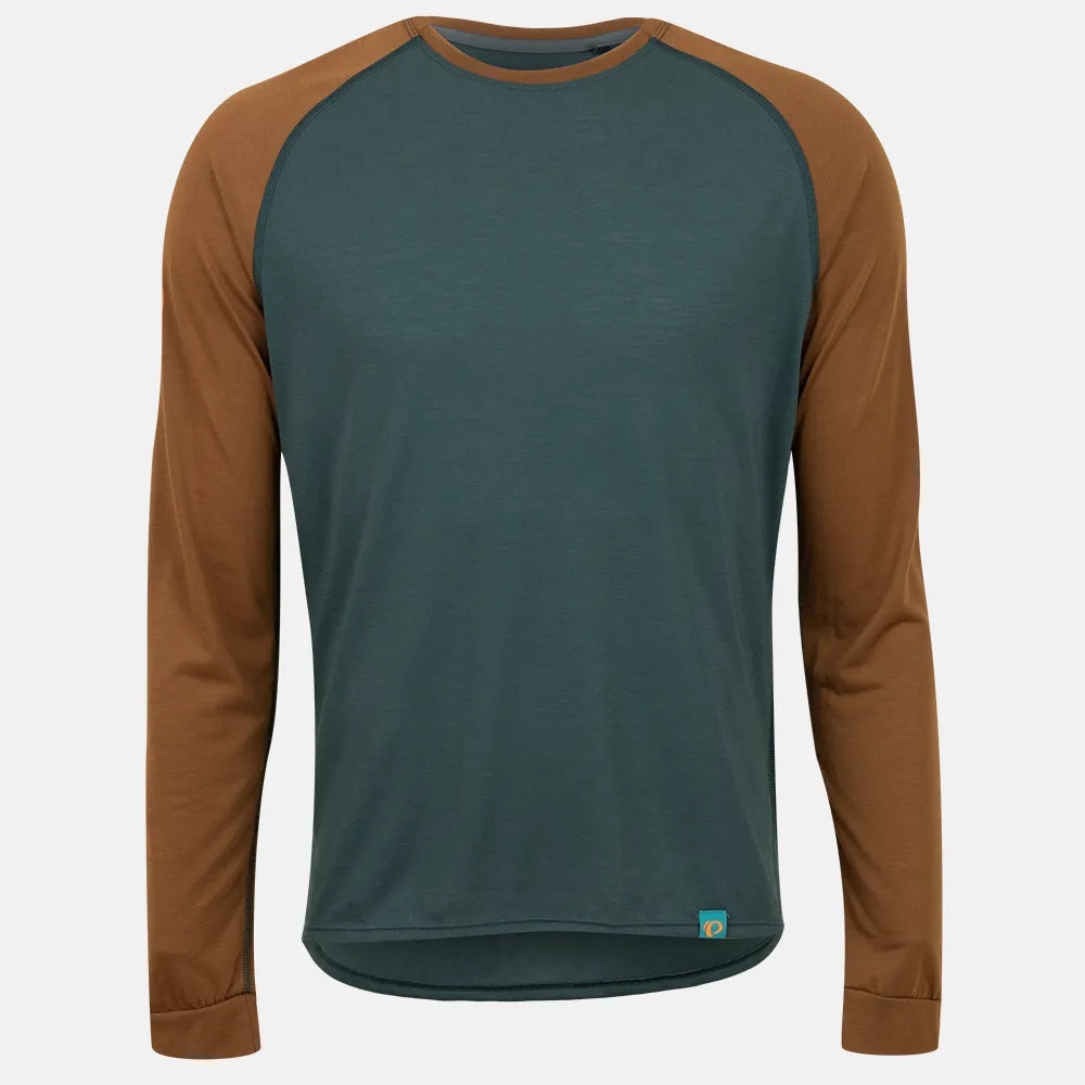 Men's Canyon Long Sleeve Jersey - CAMP GREEN/SADDLE TRAIL / L
