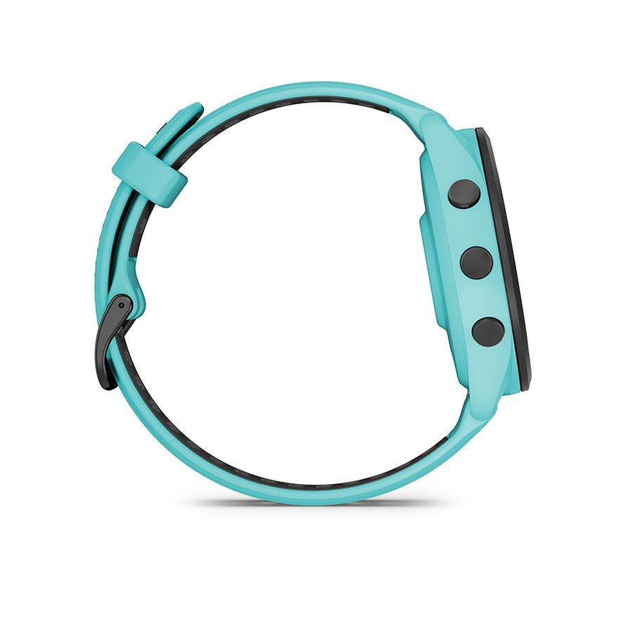 Garmin Forerunner 265 Music Watch Watch Color: Aqua Wristband: Aqua/Black - Silicone