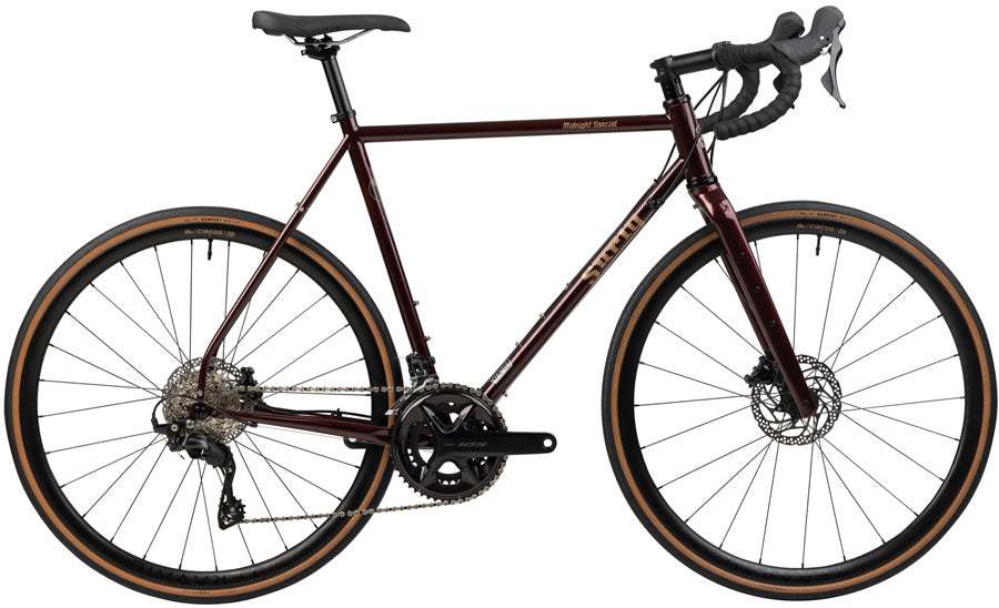 Surly Midnight Special Bike - 700c Steel 105 2x12 Carbon Fork BLK Cherry Fizz 56cm