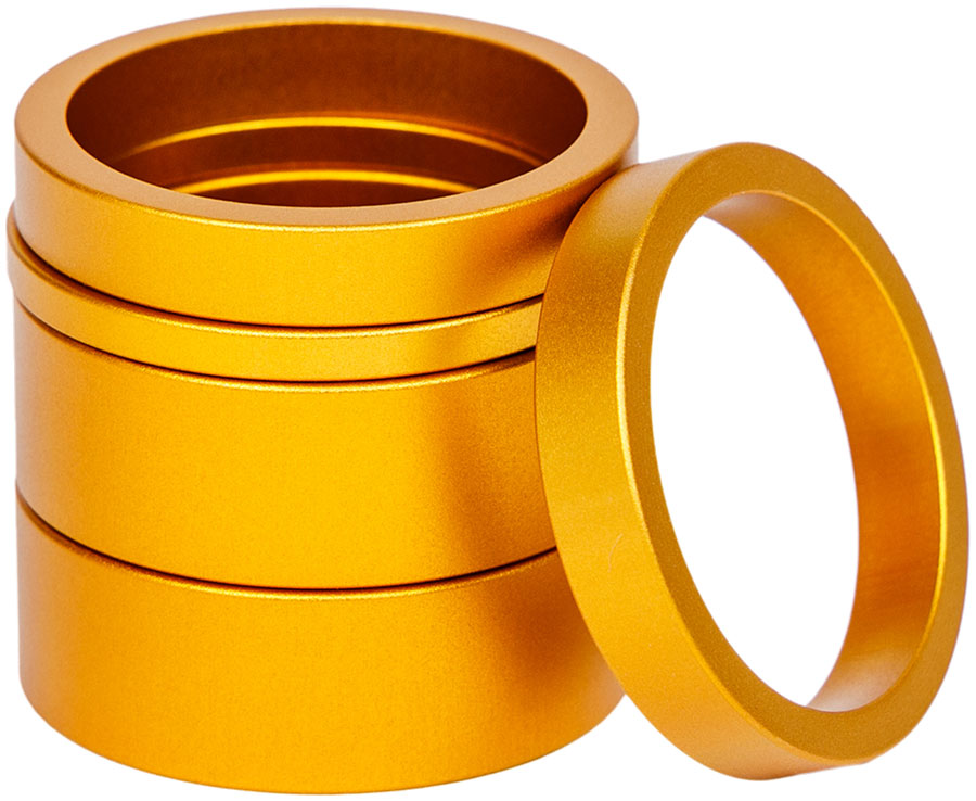 Chris King Headset Spacer Kit 2 - Alloy 1-1/8" Matte Gold 50th Anniversary