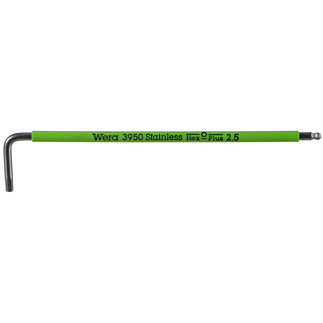 Wera Tool 3950 SPKL Multicolor Stainless L-Key 2.5mm