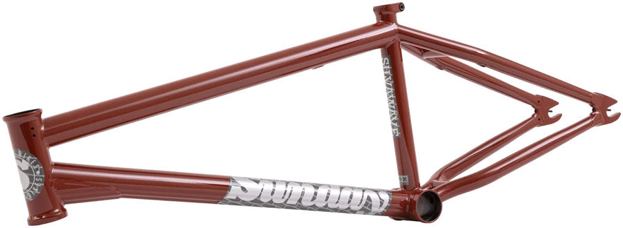 Sunday Silvawave BMX Frame - 21" TT  Gloss Dark Brick Red