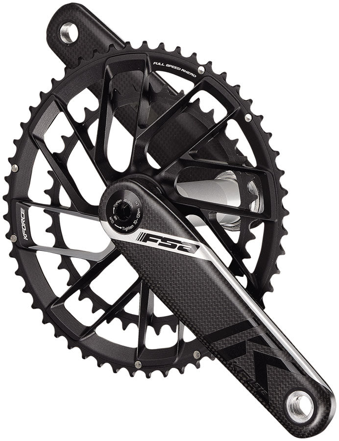 Full Speed Ahead K-Force Team Edition 2x Crankset -170mm 46/30t 11-Speed Direct Mount Chainring 386EVO Spindle Carbon/BLK