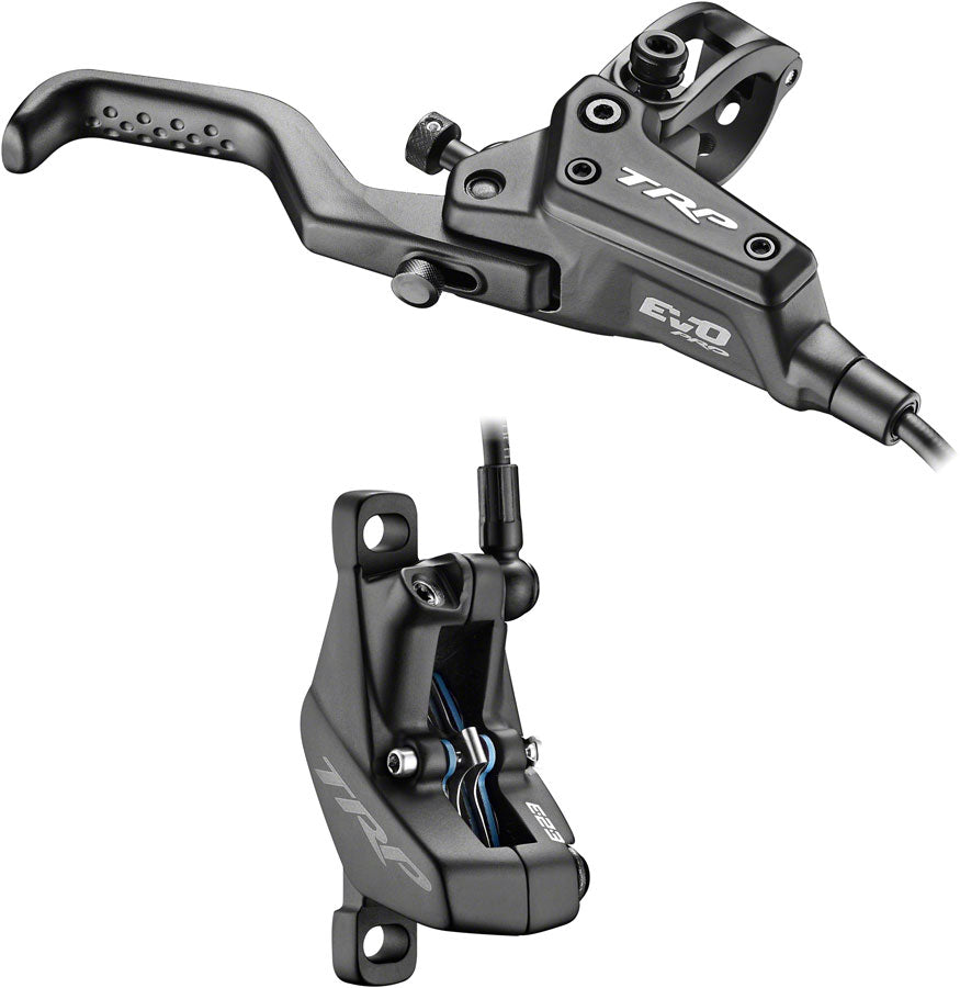 TRP EVO Pro HD-M9040 Disc Brake Lever - Right/Front Rear 1900mm Hose Post Mount 4-Piston BLK