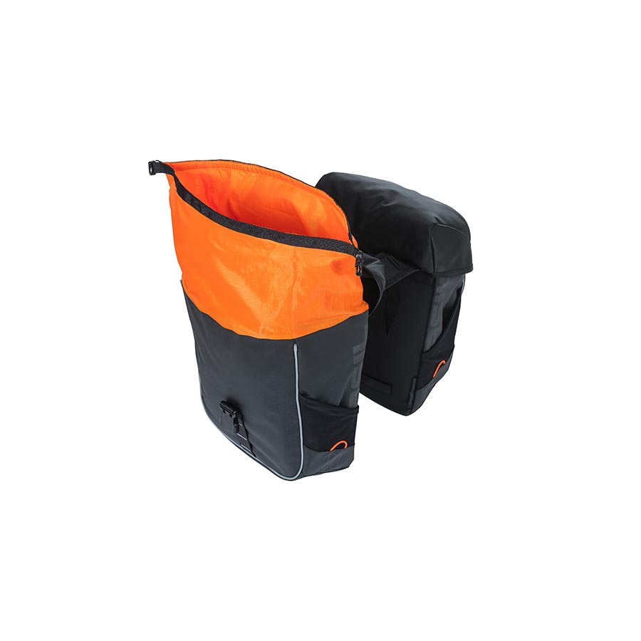 Basil Miles Double bag Pannier 34L Black/Orange