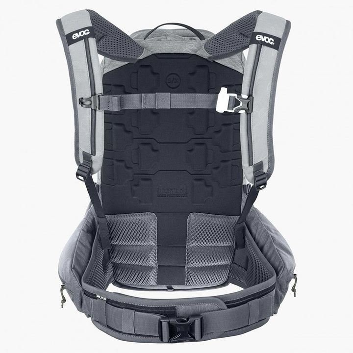 EVOC Trail Pro 16 Protector backpack 16L Stone/Carbon Grey LXL