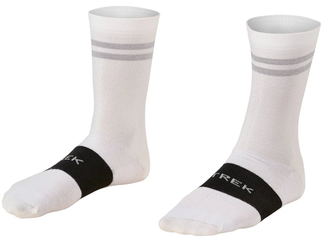 Sock Trek Race Reflective Crew Small (35-38) White