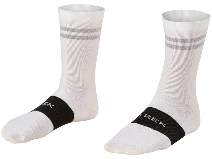 Sock Trek Race Reflective Crew Small (35-38) White