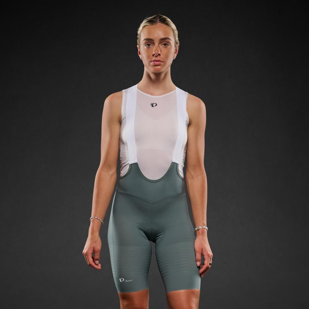 Women's Pi PRO/BLACK Bib Shorts - BALSAM GREEN / XS