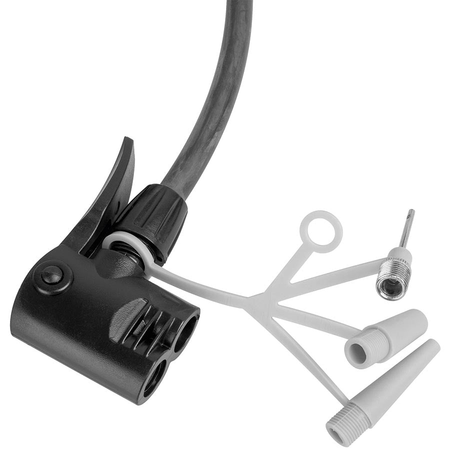 Ventura 12/180 Floor Pump Dual Valve Head 180psi Black