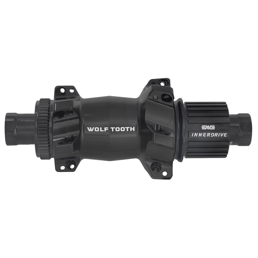 Wolf Tooth Road/Gravel Rear Hub - 12 x 142mm Center-Lock Microspline Innerdrive Ratchet 40 BLK Straight Pull 24H