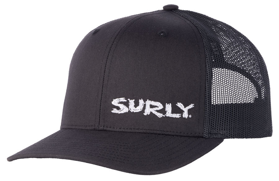 Surly Scratchy Logo Snap Back Hat - Black One Size