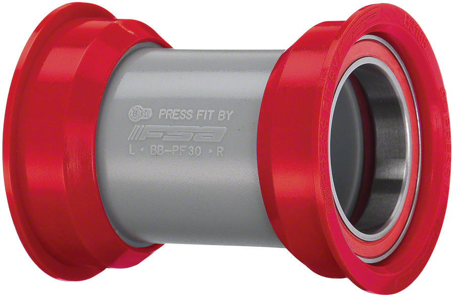 FSA Road Bottom Bracket Ceramic Bearings PressFit 30 Shell BBright Frame Standard – BLK