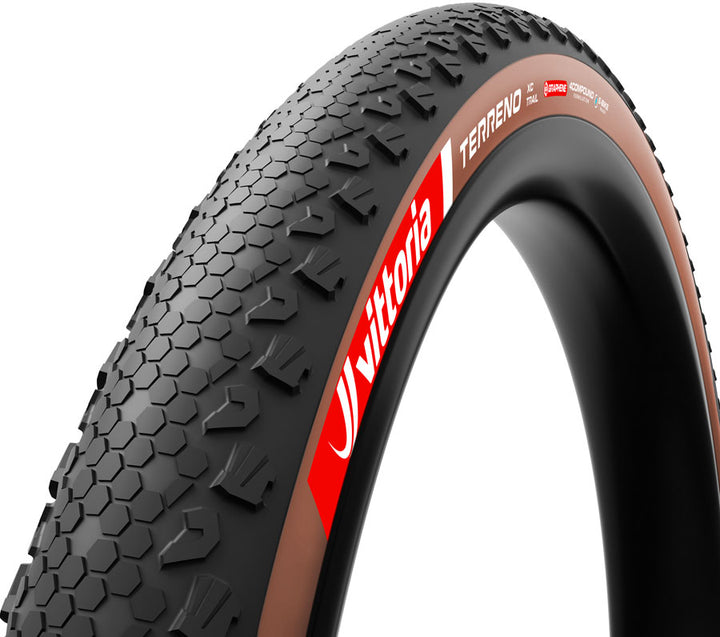 Vittoria Terreno XC Trail Tire - 29 x 2.40 Tubeless Folding BLK/Brown 4C Graphene G2.0 E-Bike