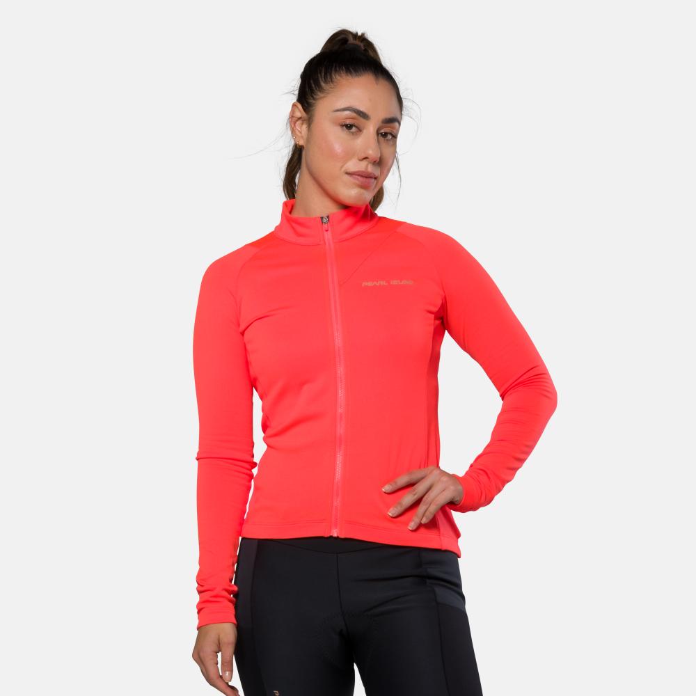 Women's Attack Thermal Jersey - FIERY CORAL / L