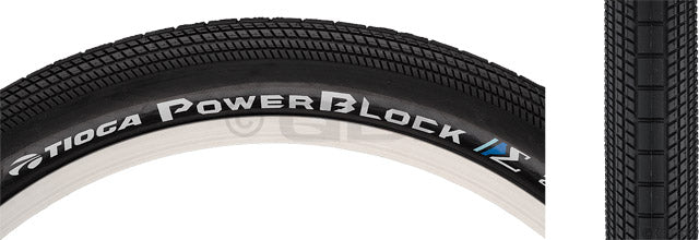 Tioga PowerBlock Tire - 20 x 2.1 Clincher Wire Black 60tpi