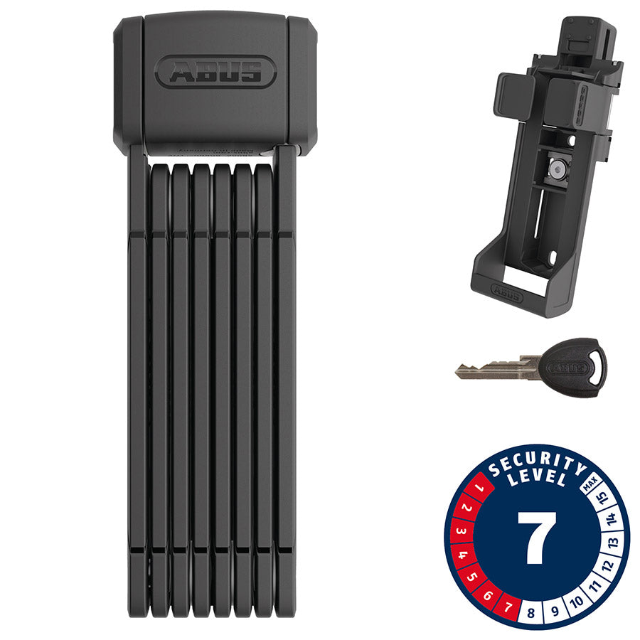 Abus Bordo 5800K Folding Lock Key - Plus 80cm 2.6' 2.5mm Black