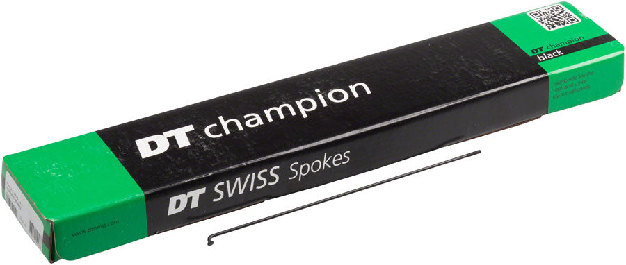 DT Swiss Champion Spokes - 2.0mm 320mm Black J-bend Box of 100