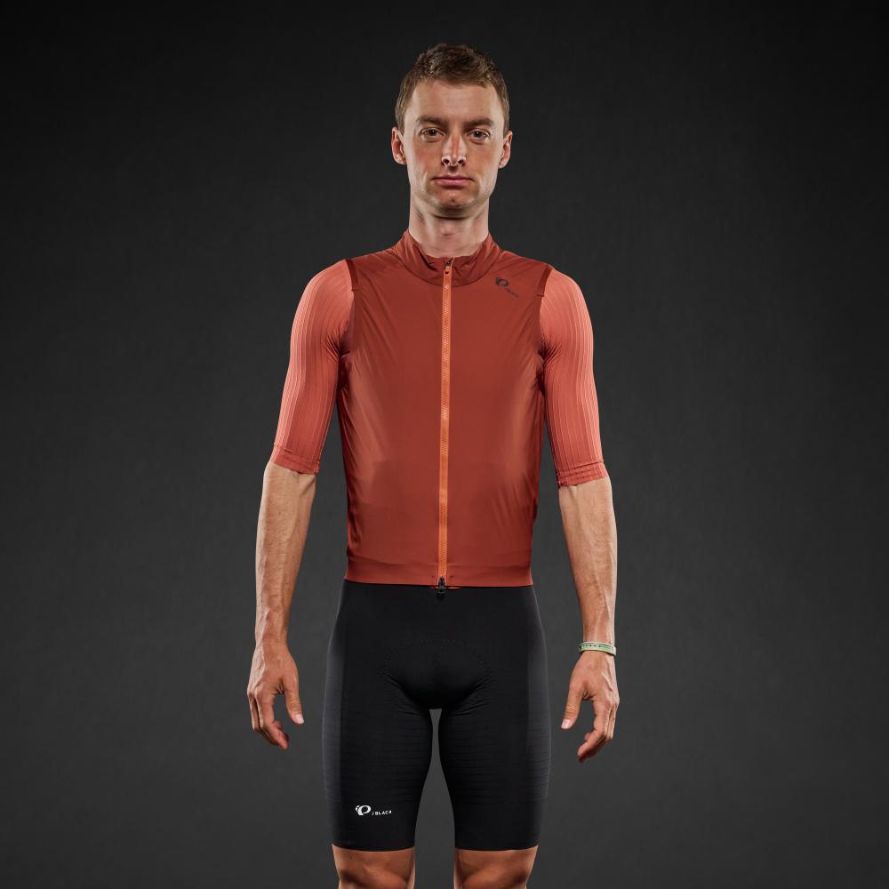 Men's Pi PRO/BLACK Wind Vest - SMOKED PAPRIKA / XS