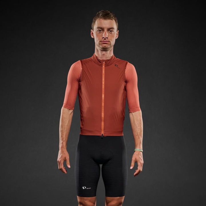 Men's Pi PRO/BLACK Wind Vest - SMOKED PAPRIKA / XS