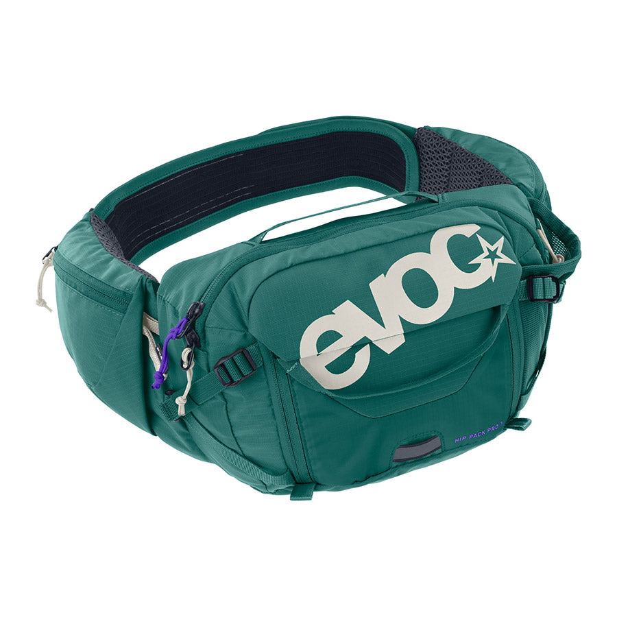 EVOC Hip Pack Pro 3 +1.5L Hip Pack 3L Bladder included (1.5L) Bottle Green