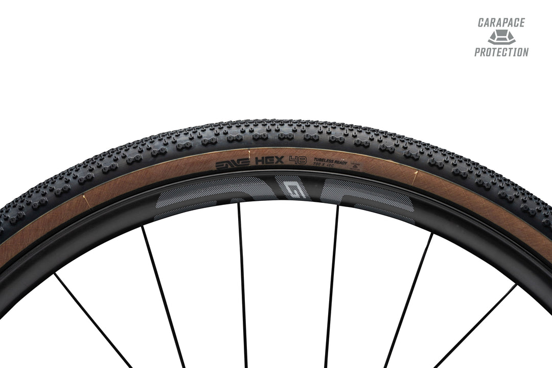 HEX Carapace Gravel Tires - Tan / 44mm