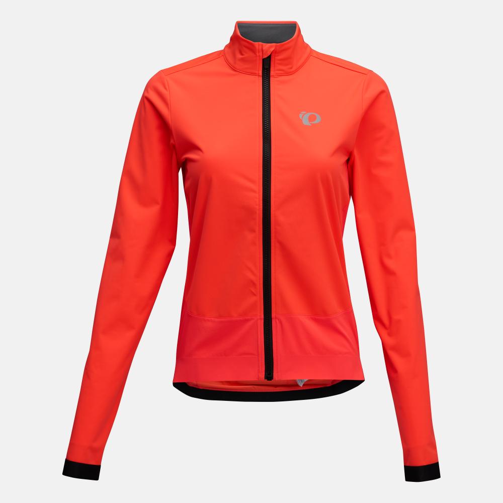 Women's Attack Hybrid Jacket - Fiery Coral/Black / XS