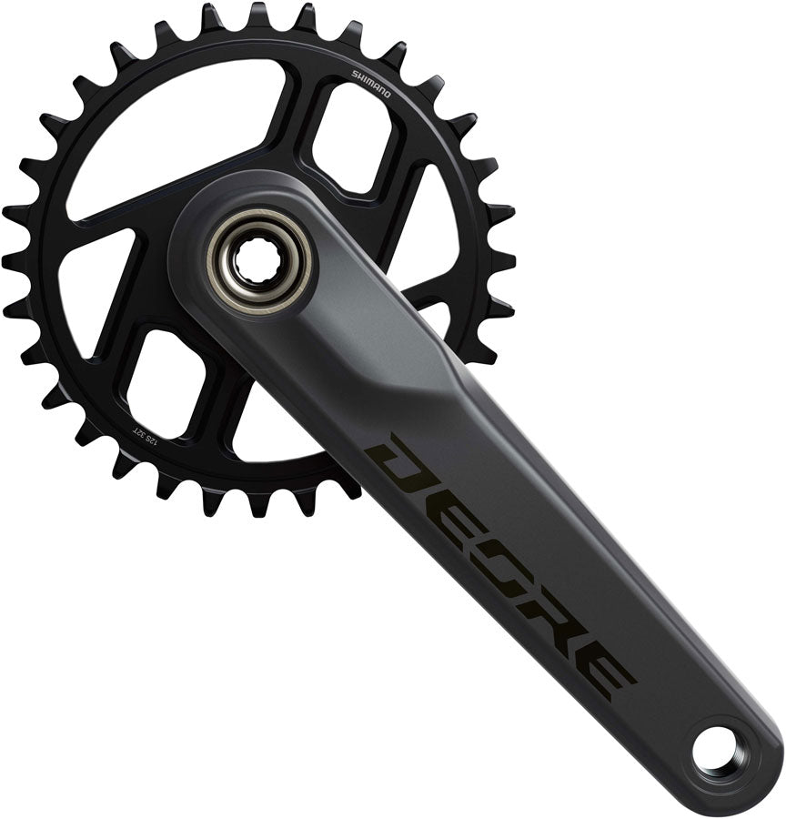 Shimano Deore FC-M6200 Crankset - 170mm 12-Speed 32t 55mm Chainline Dark Gray/BLK