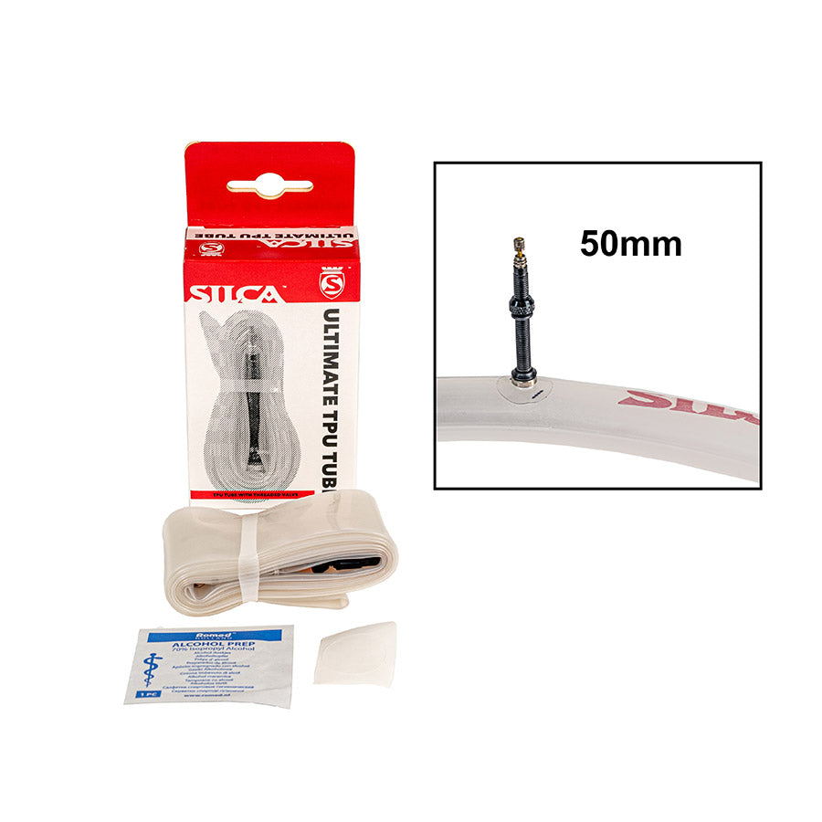Silca TPU Road Tube Presta Removable Length: 50mm 700C 24-43mm 45g