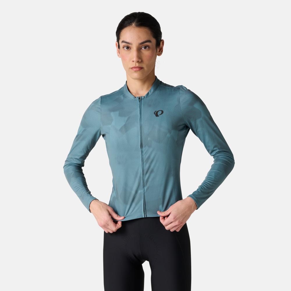 Women's Attack Long Sleeve Jersey - BALSAM GREEN BOTANICA / XS