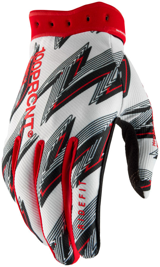 100% Ridefit Gloves - Red Small